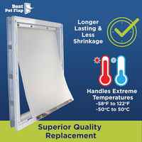 Best Pet Flap XL Replacement Dog Door Flap Compatible with Ideal Pet - 10.5" x 15" - image 2