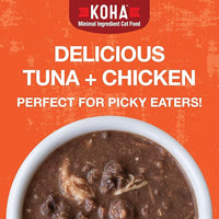 KOHA Poké Bowl Tuna & Chicken Entree in Gravy for Cats, 12-Pack of 3oz Pouches