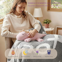 OSOCU purple stegosaurus microwavable plush, 16 inch weighted heating pad - view 6