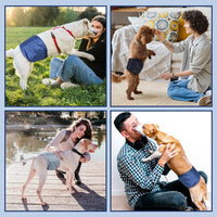 Pet Soft Dog Belly Band, Washable Dogs Belly Bands for Male Dogs - Classics / Small (9''-12'') - image 3