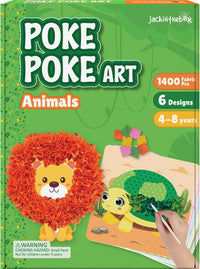 Jackinthebox Poke Art Magical Flower Pressing Craft Kit for Girls - Animals