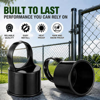 Therwen 12 pack aluminum chain link fence ring caps for 2-3/8 inch posts - view 29