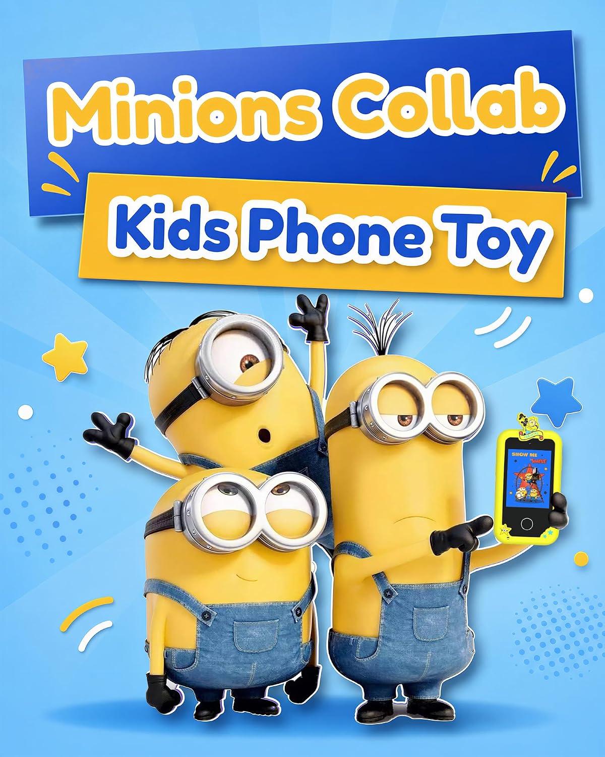 KOKODI Kids Smart Phone Toys - Minions Yellow - image 2