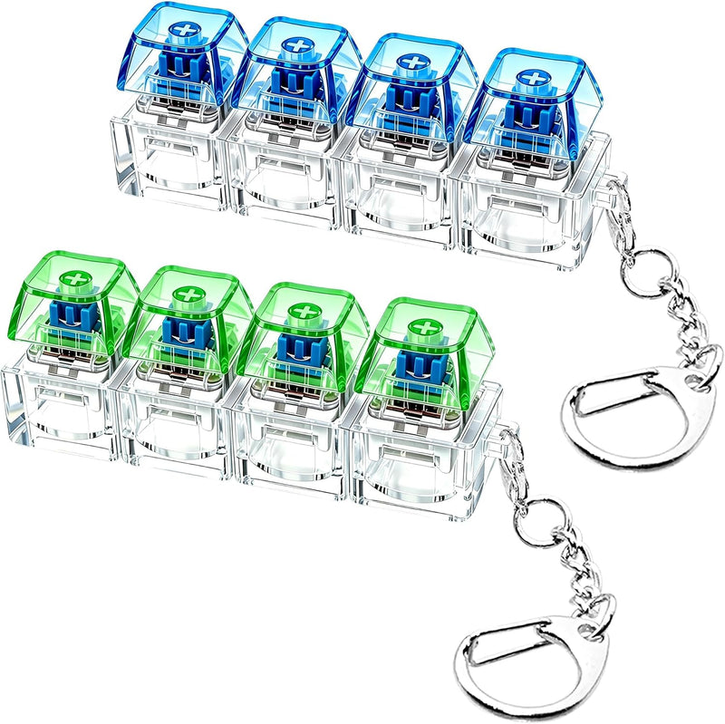 2 PCS Keyboard Fidget Toy - Blue Green / General