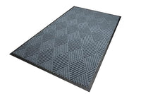 WaterHog Diamond | Commercial-Grade Entrance Mat with Rubber Border – Indoor/Outdoor, Quick Drying, Stain Resistant Door Mat (Bluestone, 6' x 12')
