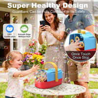 Zerhunt Durable Bubble Machine for Party: 3 Power Modes for Non-Stop - Green Blue - image 3