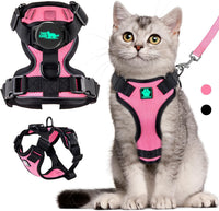 Cat Harness and Leash for Walking - S / Pink