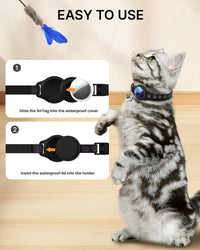 AirTag Cat Collar Breakaway - Black - image 4