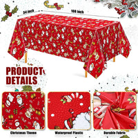Newwiee 3 pack Halloween plastic tablecloths with candy corn print, 108 x 54 inches - view 26