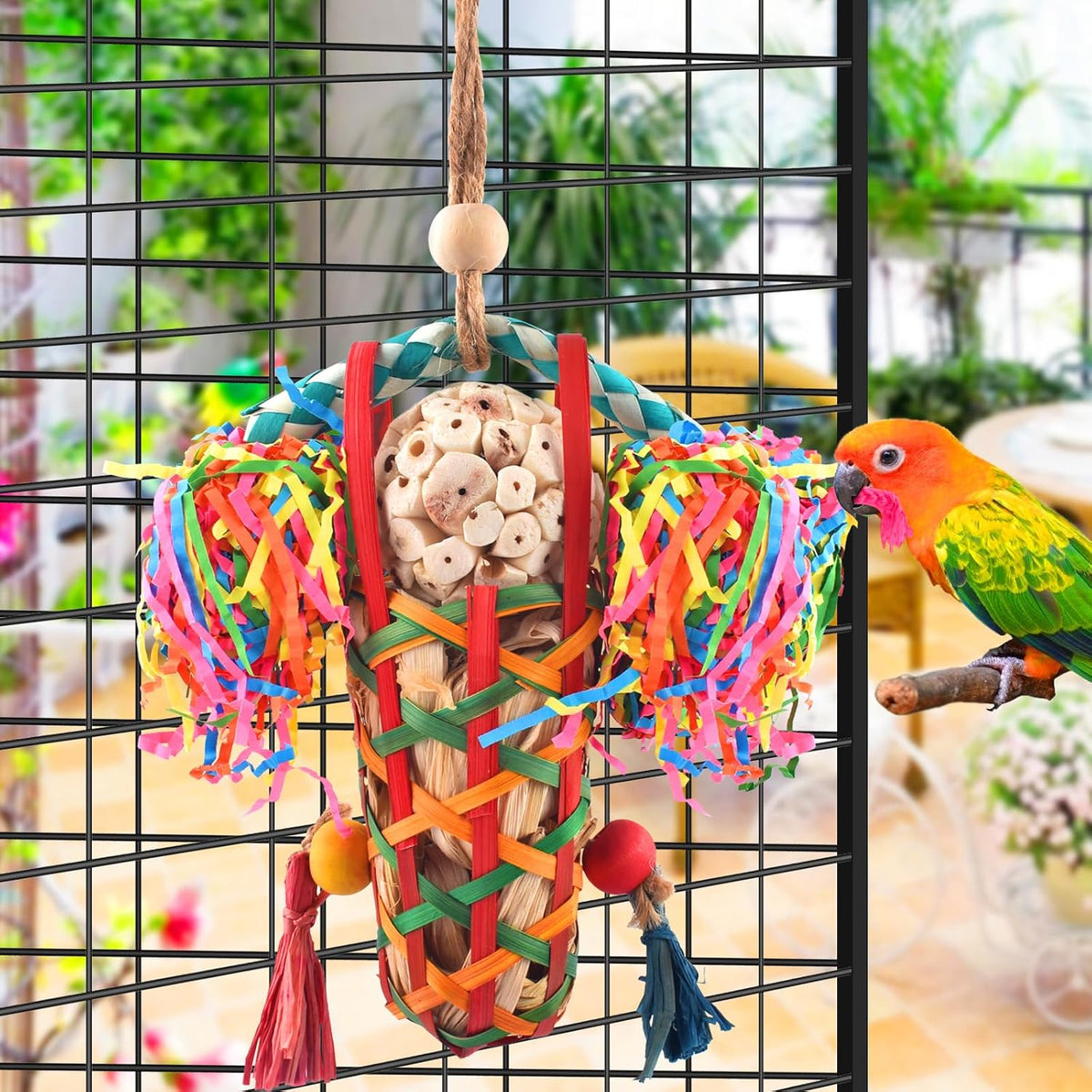 KATUMO Bird Toys Parakeet Toy Cockatiel Shredding Toys Conure - 1 Pcs - image 2
