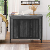 EasyCom 31.5" Small Dog Crate Furniture, Chew-Resistant Dog Crates for Small and Medium Dogs, Dog Kennel Furniture Indoor with 2 Doors and 3.94" Raised Feet, as TV Stand, End Table, Crate Table