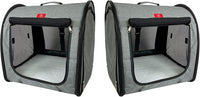 One for Pets Portable 2-in-1 Double Pet Kennel/Shelter, Fabric - image 2