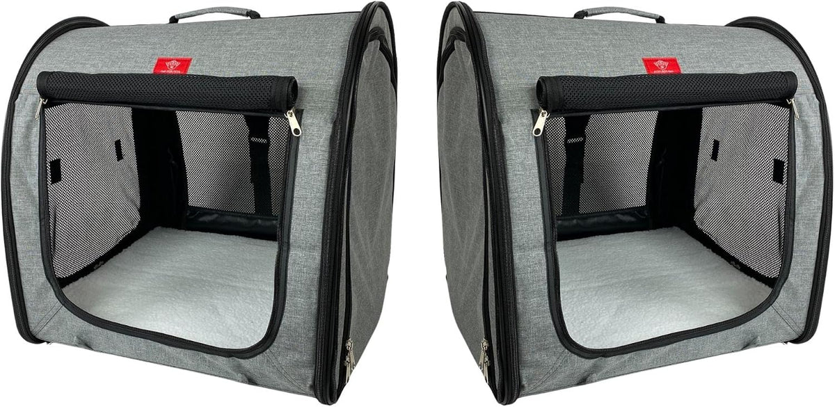 One for Pets Portable 2-in-1 Double Pet Kennel/Shelter, Fabric - image 2