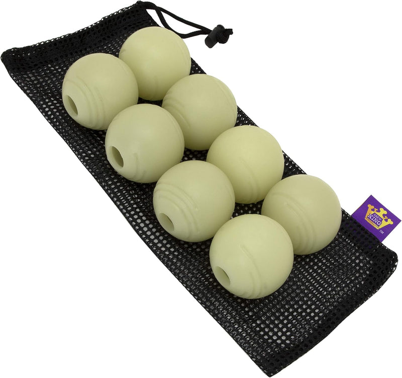 Chew King by Mammoth Glow-in-the-Dark Dog Fetch Balls - 8-Pack - 2.5 inch Balls