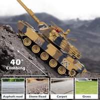 Supdex 1/24 RC battle tank set, M1A2 and Leopard II tanks with remotes - view 16