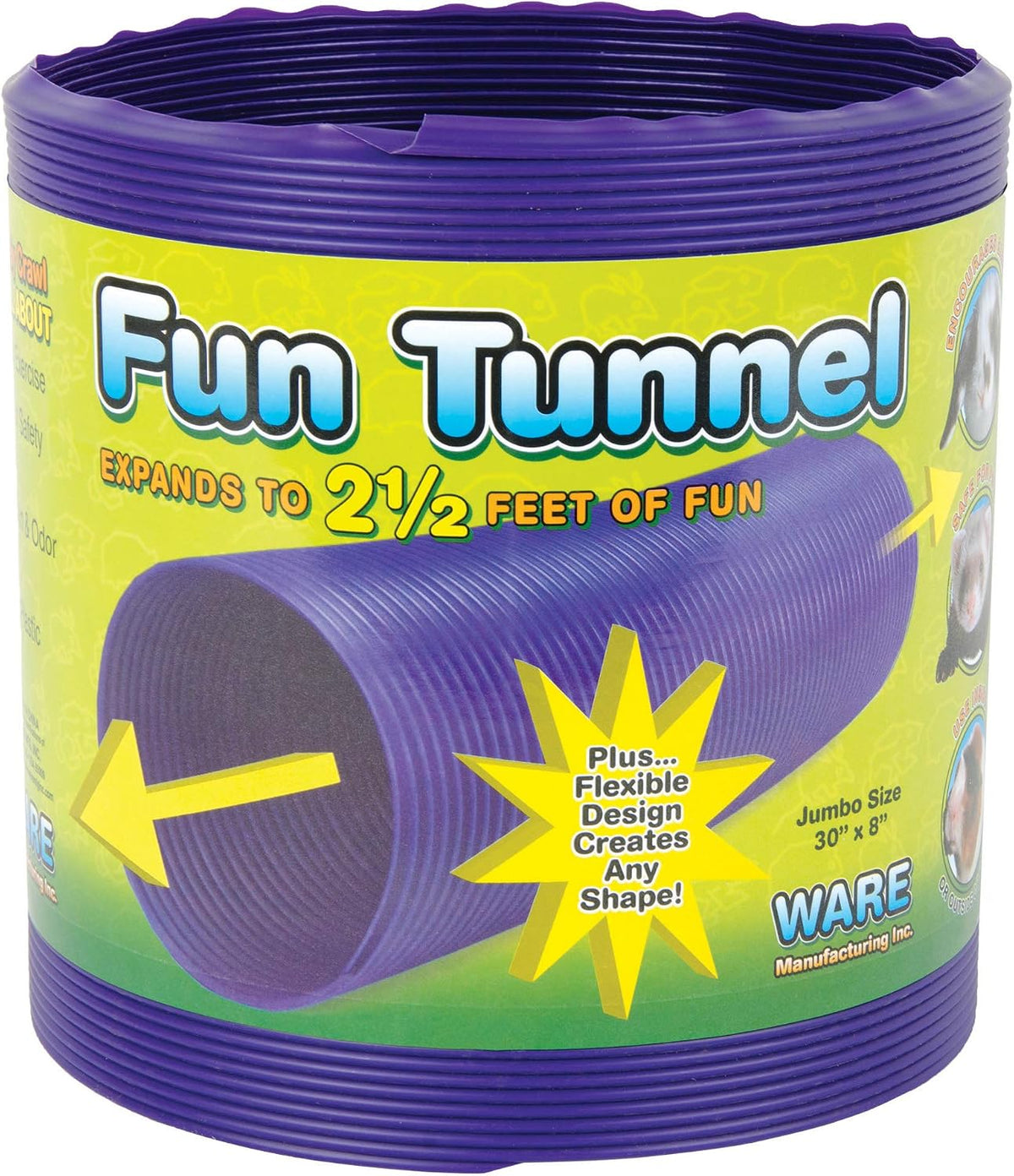 Ware Manufacturing Fun Tunnels Play Tube for Small Pets - Large