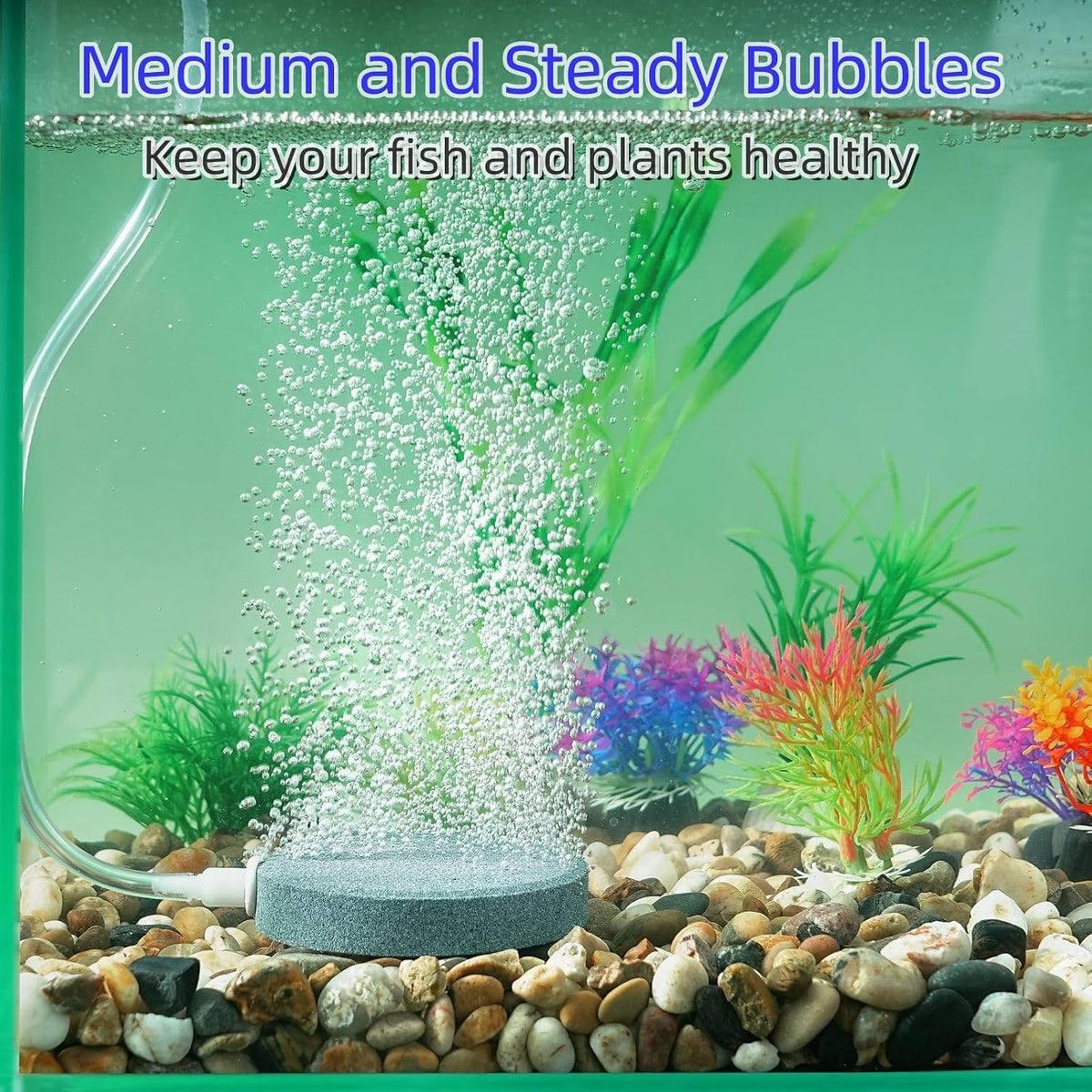 AQUANEAT Air Stone Disc, Aerator Bubble Diffuser - 3 inch - image 2
