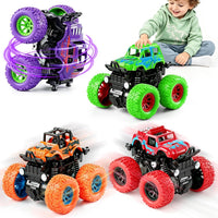 Construction Toys, Mixer Excavator Crane Dump Truck Toy for Boys Age 4-7 – Fun for Kids & Family - Purple, Orange, Green, Red