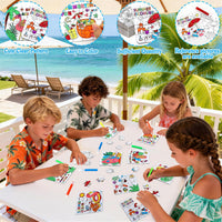 MUOUAKATE Christian Halloween crafts for kids, 24 blank coloring puzzle sets - view 37