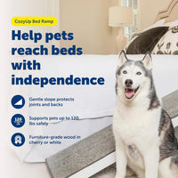 PetSafe CozyUp Bed Ramp, Supports Pets Back & Joints - White / Ramp - image 2