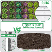 SnugNiture Galvanized Raised Garden Bed 8x4x1FT Outdoor Large Metal Planter Box Steel Kit for Planting Vegetables, Flowers
