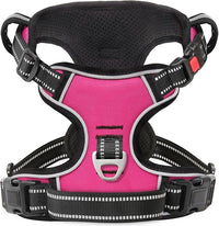 Timos No Pull Dog Harness, No Choke Front Lead Dog Reflective Harness, Adjustable Soft Padded Pet Vest with Easy Control Handle for Small Medium Large Dogs, M