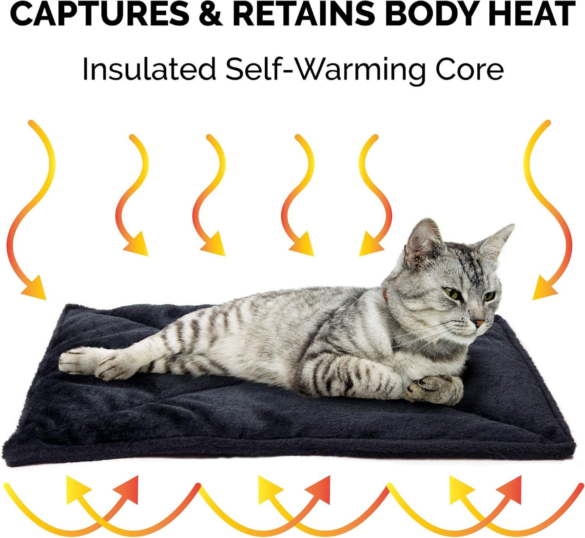 FurHaven ThermaNAP Self Warming Cat Mat - Small - 22"L x 17"W (Pack of 2) / 블랙. - image 4