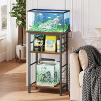 Snughome 10-20 Gallon Fish Tank Stand - Rustic Brown / 10 Gal-3 Tier - image 2