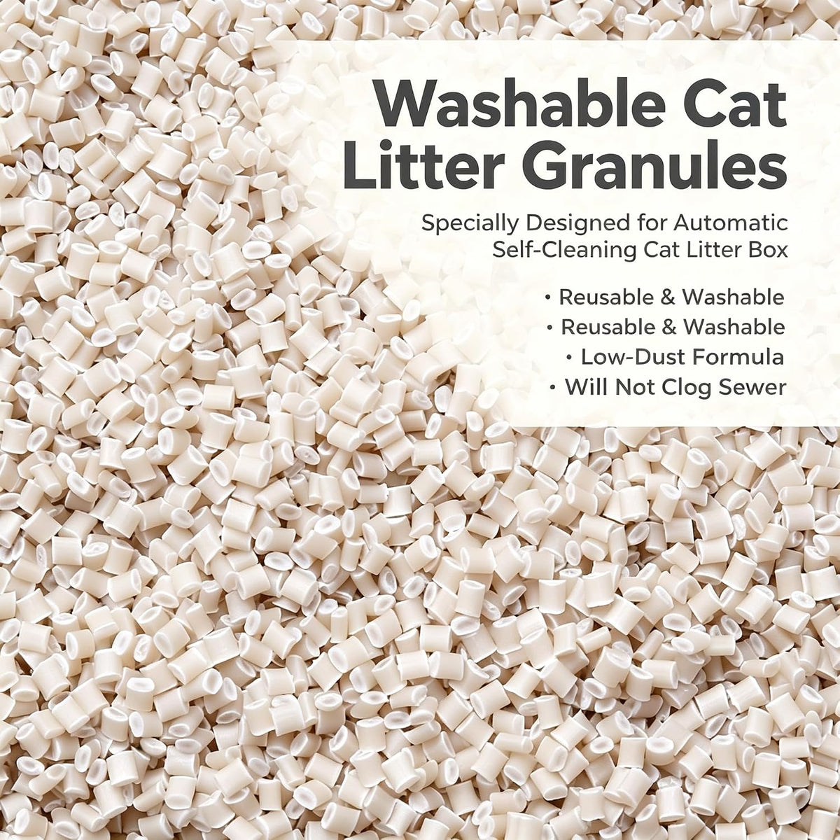 7.2lbs Washable Cat Litter Compatible with CatGenie Reusable – Daily Care for Cats - 2‑Pack, 7.2 lbs - image 3