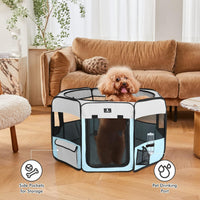 X-ZONE PET Foldable Dog Playpen - Small / Blue - image 3