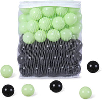 GUESVOT ball pit balls, 100 crush proof plastic balls with reusable storage bag - view 10