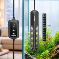 FREESEA Adjustable Aquarium Heater 20-50Gal: 200W 64-95°F Precise - 100W(10-20gallon)
