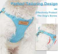 Puppytie Small Dog Harness and Leash Set, Pink, S – Essentials for Dogs - Ocean Blue / S(9-17.5lb） - image 2