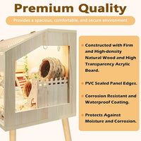 Prolee Hamster Cage with Legs, Guinea Pig Cages Chew Proof, Hamster House, Hamster Cages and Habitats with Lockable Design, 32" L x 16" W x 40" H