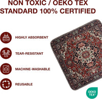 PUPIBOO Washable Pee Pads for Dogs and Cats - Red Medallion / 36 x 41 Inch (Pack of 2) - image 4