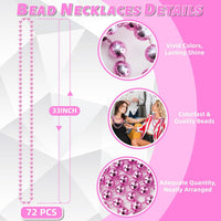 YAXINRUI 120 PCS St. Patricks Day Necklaces - Pink / 72 Pcs - image 3