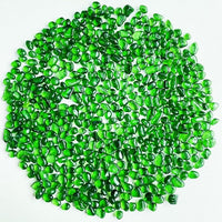 Glass Stones, 0.85LB/385g Green Aquarium Gravel Rocks, Green Pebbles for Fish Tank, Sea Glass for Vase Filler Craft