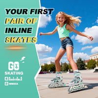 2PM SPORTS Adjustable Inline Skates for Kids, Youth and Adults – Fun for Kids & Family - G Teal / Small - Little Kid (9C-12C US) - image 2