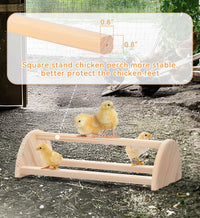 PETSFIT Baby Chick Roosting Bar, Anti-Rotation, Solid Wood - 14.4“L×8W×4.3"H / Basic - image 4