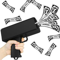 Wowok Money Gun Shooter, Make it Rain Money Toy Gun - Black