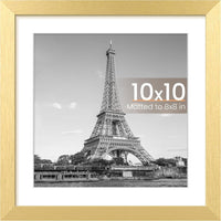 upsimples 50x70cm Puzzle Frame, Wall Decor Frames - Gold / 10x10
