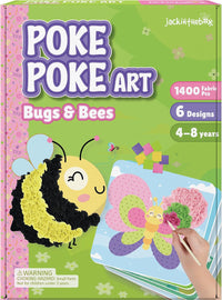 Jackinthebox Poke Art Magical Flower Pressing Craft Kit for Girls - Bugs