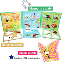 Magnetic Puzzles for Kids Ages 3-5 - Insect - image 3