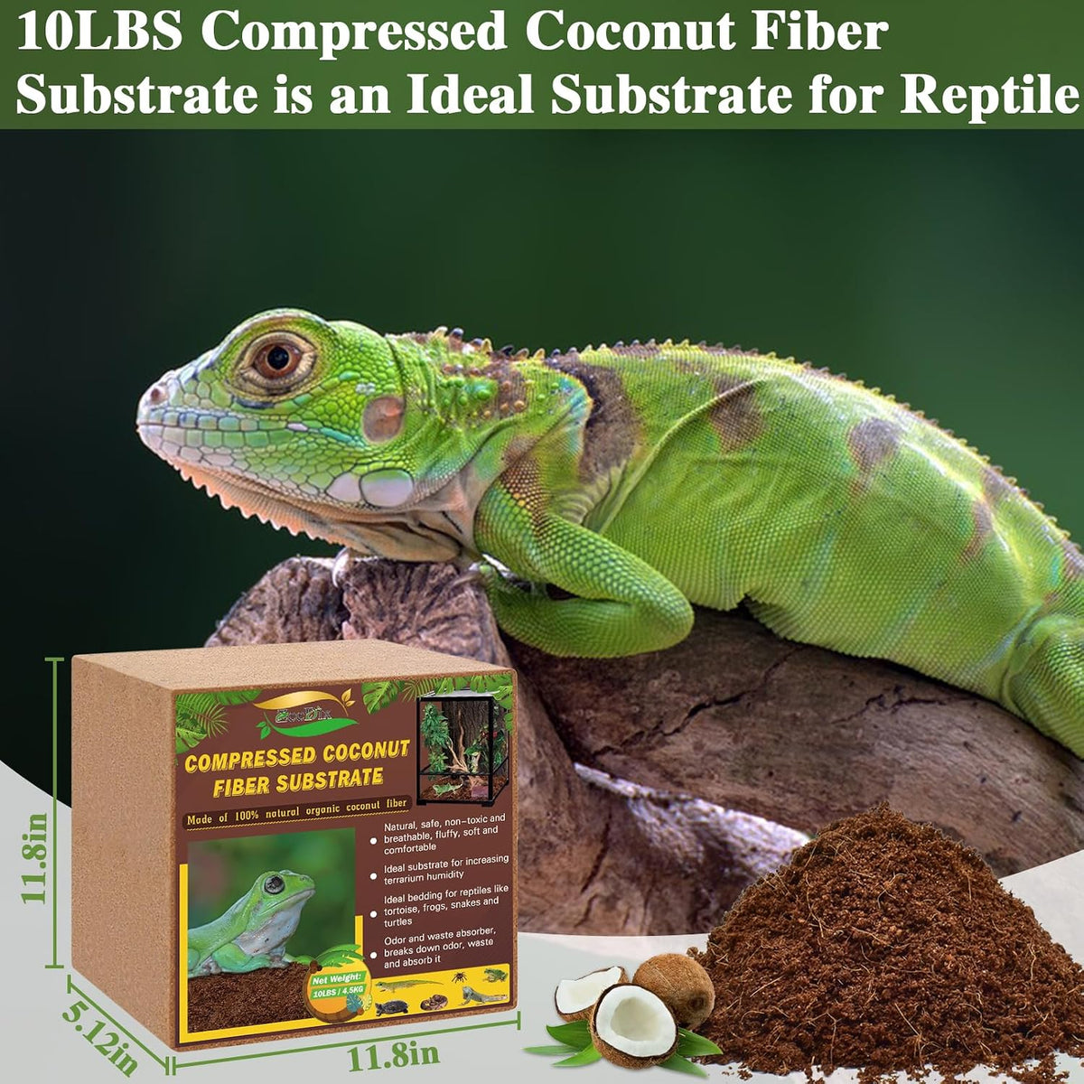 2 Pack Coconut Fiber Substrate - 1pcs-10lbs - image 2
