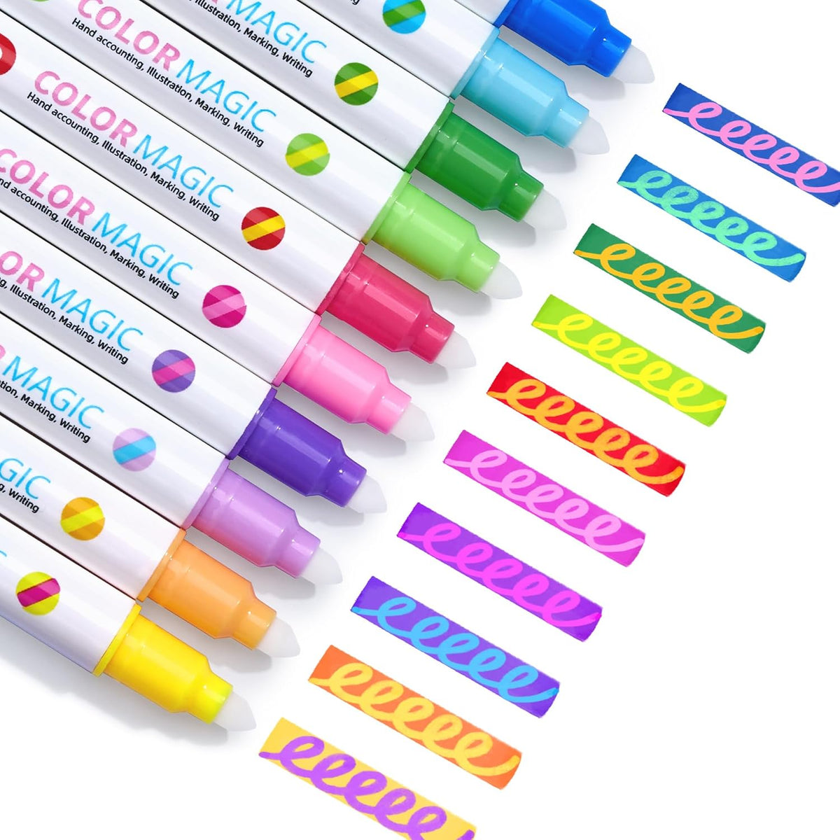 JoyCat 10 Color Changing Markers for Kids Ages 4-8 - Color Changing Markers
