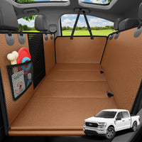 URPOWER Dog Car Seat Cover for Back Seat - Brown / XL - 60" Length