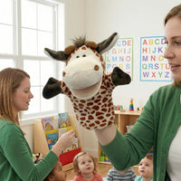 Animal Hand Puppets for Kids - New Giraffe - image 3