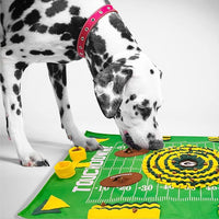 NFL Green Bay Packers Dog Snuffle Mat – Interactive Pet Slow Feeder, Football Field Design Food Puzzle Toy for Dogs & Cats, Foraging Activity Mat for Smarter Feeding