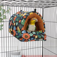 Wontee Bird Nest House Winter Warm Snuggle Hut Bird Bed Hanging - Medium / Black - image 2