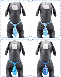 PET SHOW 10 Pack Winter Dog Ties Neckties for Large Medium Dogs Adjustable Neck Ties Girl Boy Pets Snowflake Costumes Dog Grooming Accessories Holiday Party Gift Favor